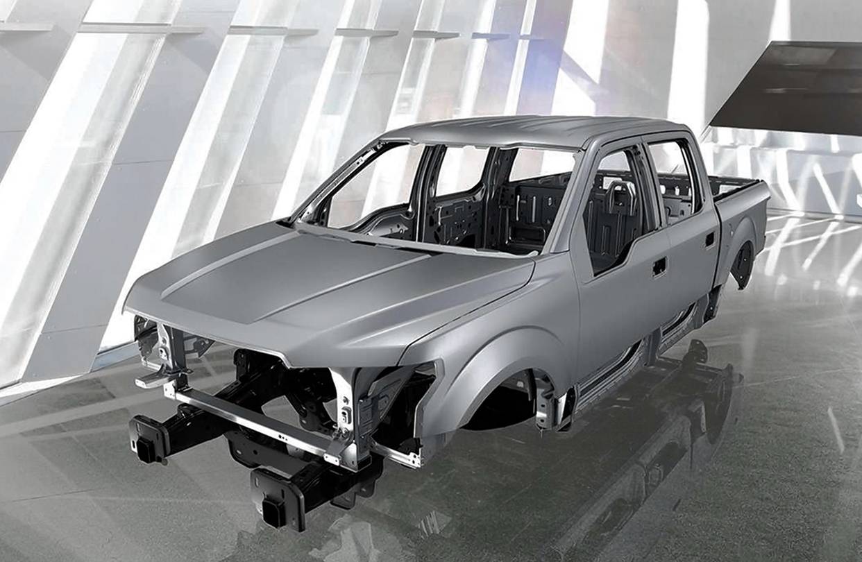 Utilization of aluminum for cars. Aluminum Car frame.